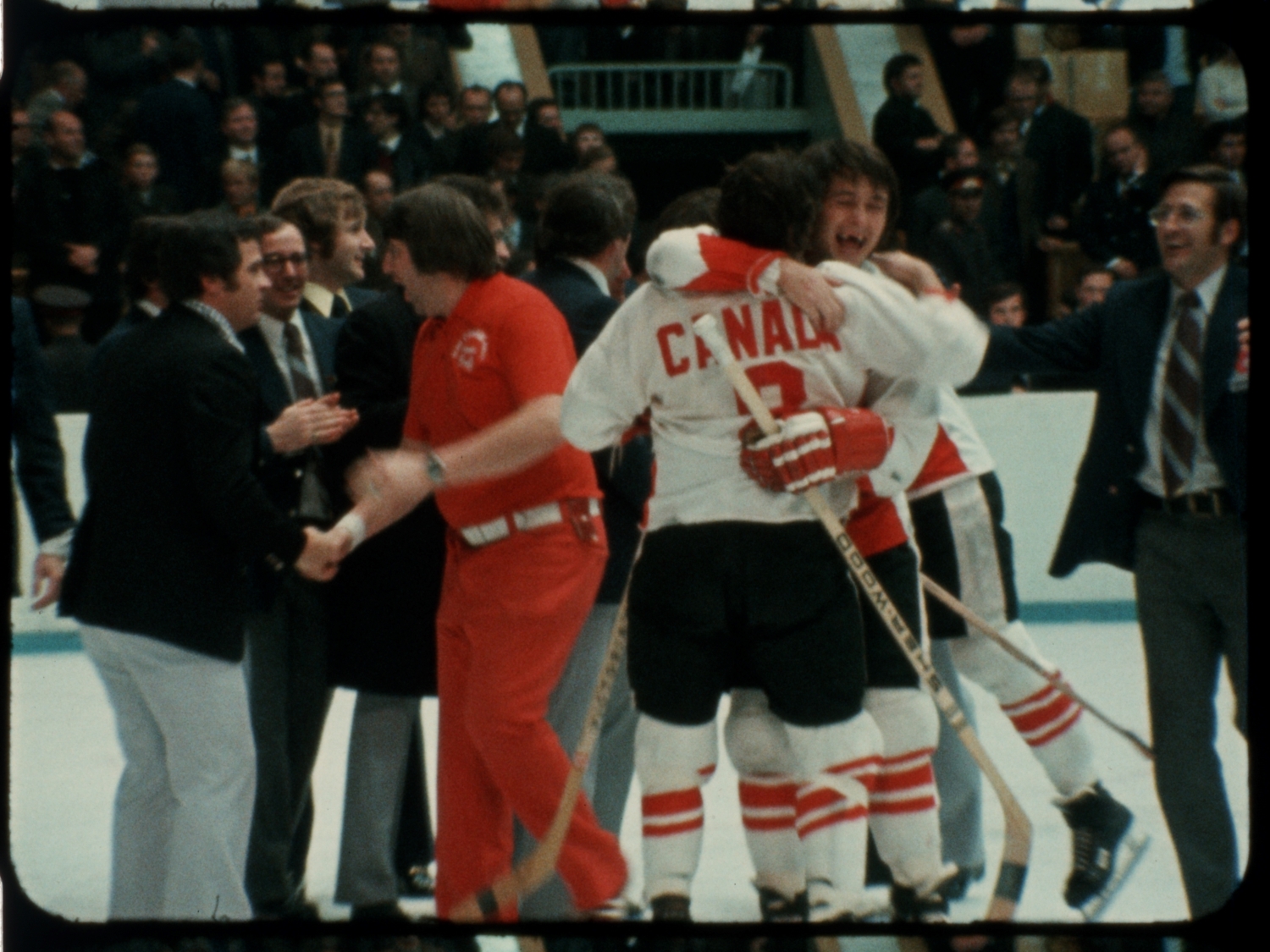 Team USSR 1972 Retro Soviet Russian Hockey Jersey Kharlamov Dark