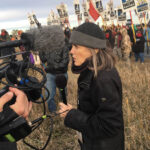 Reporting from Standing Rock: Amy Goodman covering the Standing Rock oil pipeline protest, October 2016.