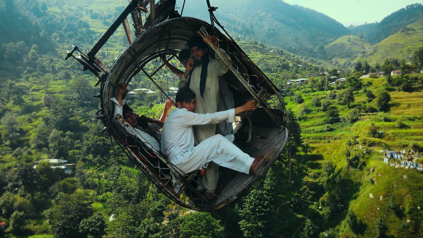 A still from Hanging by a Wire by Mohammed Ali Naqvi, an official selection of the 2026 Sundance Film Festival. Courtesy of Sundance Institute.