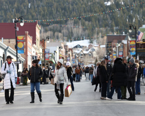 A view from Main Street at the 2026 Sundance Film Festival. Photo by Lauren Hartmann. Courtesy of the Sundance Institute