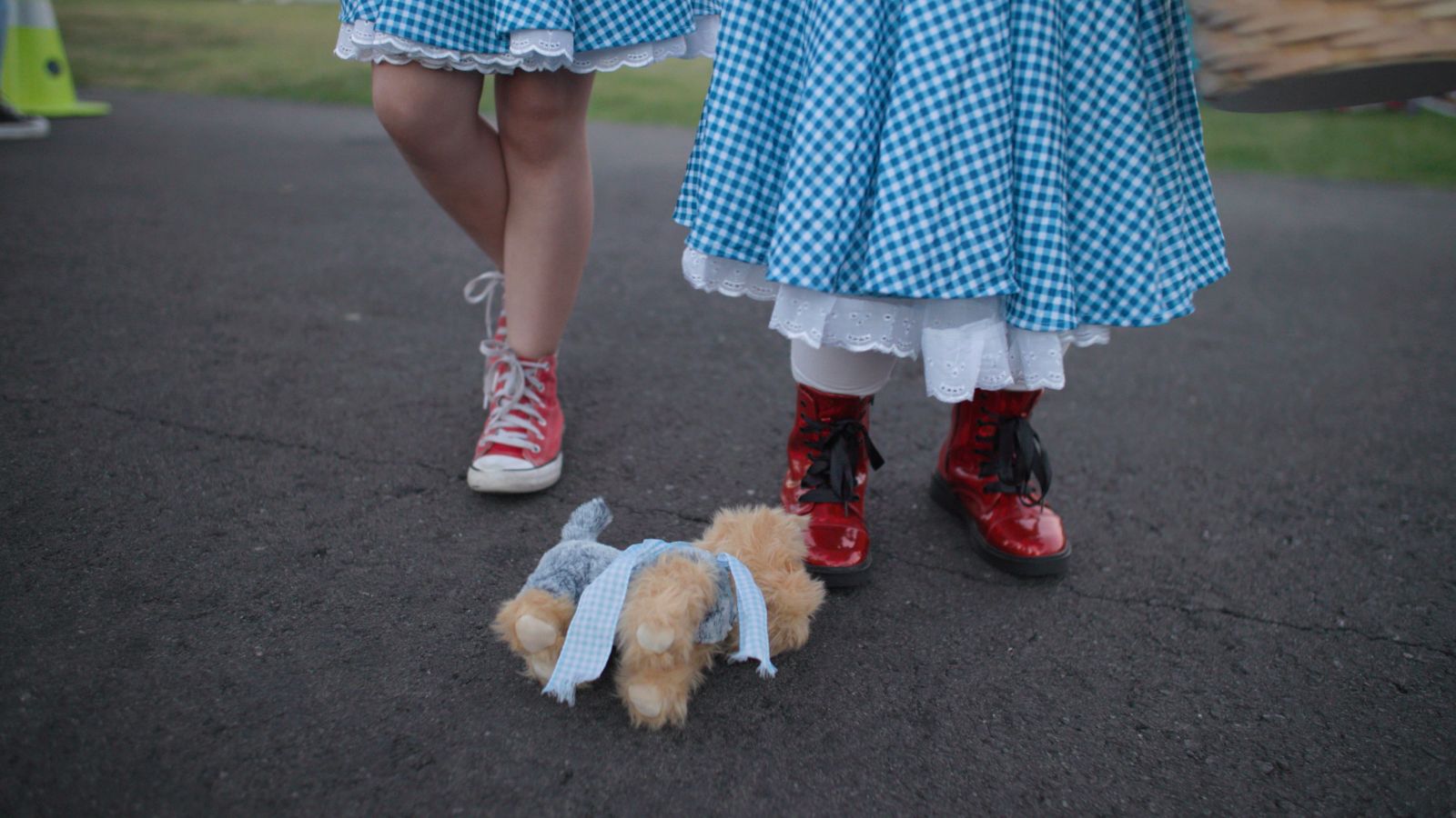 4. In the documentary It’s Dorothy!, young fans attend a screening of The Wizard of Oz in their blue gingham and red shoes. Photo credit: Austin Harris.