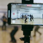 A cell phone records members of the Minnesota Freedom Fighters during a training exercise.