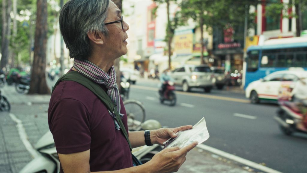  Journalist Võ Trung Dũng in present-day Ho Chi Minh City, looking for the original location where Eddie Adams' Saigon Execution was taken. 