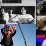 A collage of five film stills from TIFF docs